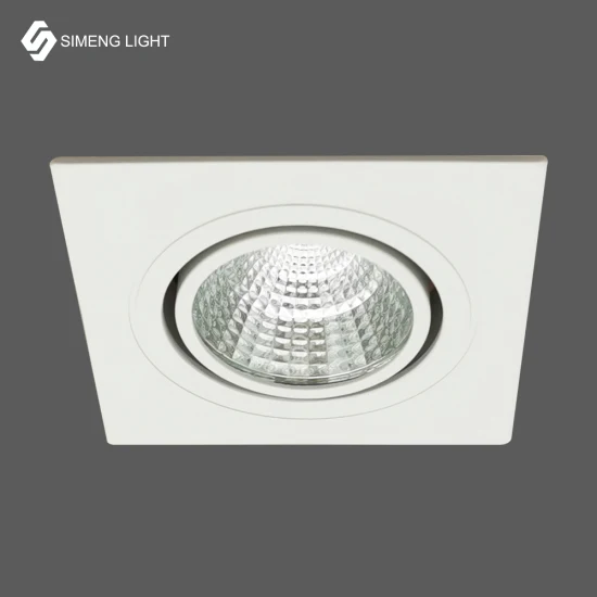 55 mm Ausschnitt, intelligentes Badezimmer, Schlafzimmer, quadratisch, rund, LED-Innenbereich, kommerzielle Beleuchtung, Einbau-Downlight, Deckeneinbau-COB-Strahler, Spot-Down-Licht